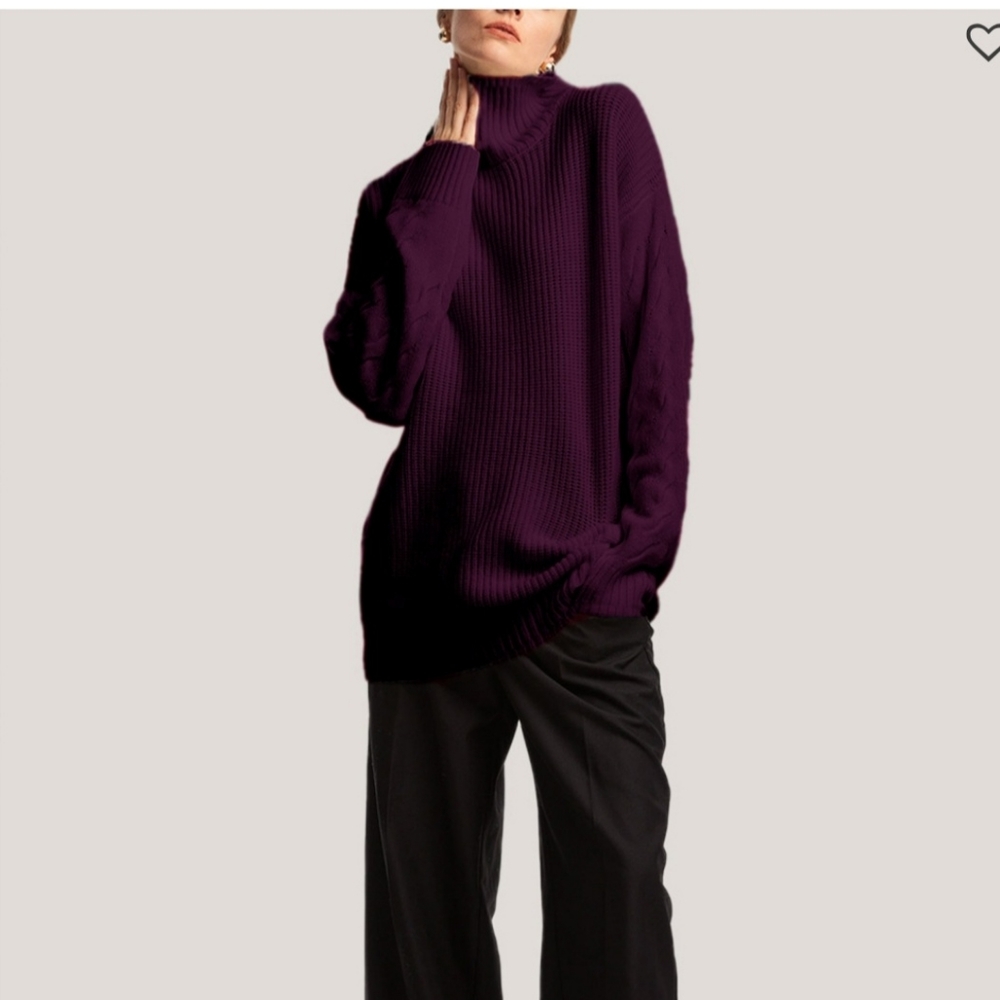 Oversized Wool Pullover Sweater